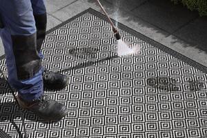 Hanse Home Collection koberce Kusový koberec Flatweave 104822 Black/Grey – na ven i na doma - 120x170 cm