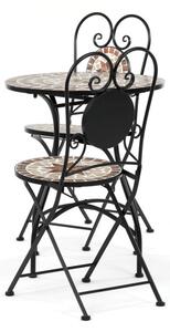 Set zahradního nábytku keramická mozaika, černý US1600 SET