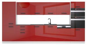 Kuchyňská linka Belini Premium Full Version 360 cm červený lesk s pracovní deskou NAOMI Výrobce