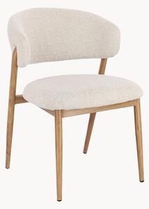 Sada čalouněných bouclé židlí Cassandra, 2 díly