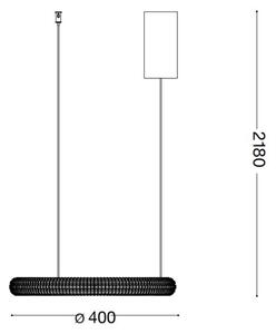 Ideal Lux - LED Lustr na lanku MIRACLE LED/25W/230V pr. 40 cm CRI 90 matný chrom