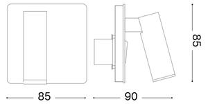 Ideal Lux - LED Nástěnné bodové svítidlo LITE LED/3W/230V CRI 90 bílá