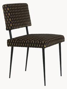 Čalouněná sametová jídelní židle M-Chair