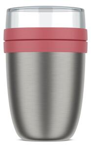 Termobox z nerezové oceli Ellipse, 500ml, Mepal, tmavě růžový