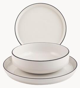 Sada porcelánového nádobí Essence, pro 4 osoby, 12 dílů