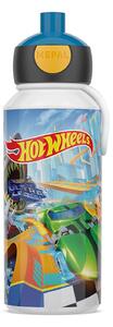 Dětská láhev na vodu s pítkem Campus, 400ml, Mepal, Hot wheels