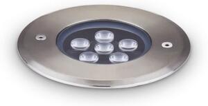 Ideal Lux - LED Nájezdové svítidlo FLOOR LED/6W/230V pr. 12 cm CRI 90 IP67 chrom