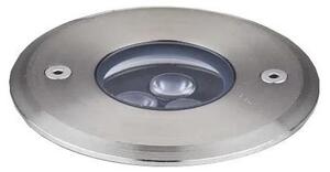 Ideal Lux - LED Nájezdové svítidlo FLOOR LED/3W/230V pr. 9 cm CRI 90 IP67 chrom