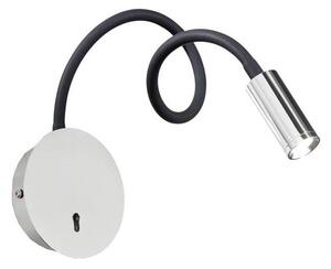 Ideal Lux - LED Flexibilní lampička FOCUS LED/3,5W/230V CRI 90 šedá/lesklý chrom