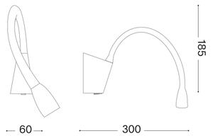 Ideal Lux - LED Flexibilní lampička GOOSE LED/3W/230V CRI 90 bílá