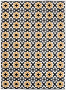 Makro Abra Kusový koberec moderní MAYA Z645C žlutý šedý Rozměr: 180x250 cm