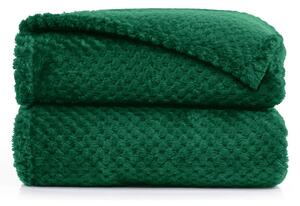 Tmavě zelená deka z mikrovlákna DecoKing Henry, 70 x 150 cm