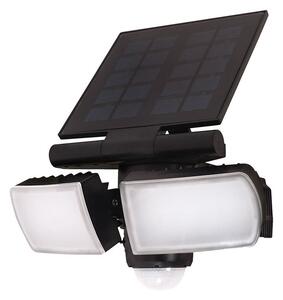 Solight LED solární osvětlení se senzorem, 8W, 600lm, Li-on, černá - WO772