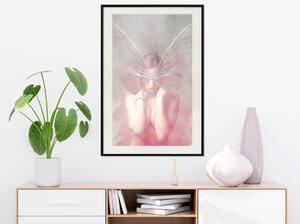 Plakát Noční motýl - abstraktní kompozice motýla a ženského nahého těla