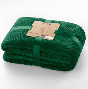 Tmavě zelená deka z mikrovlákna DecoKing Henry, 150 x 200 cm