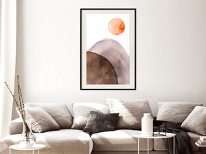 Plakát Měsíc a hory