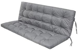 Polštář na zahradní houpačku POLA LIGHT popelový 120 cm