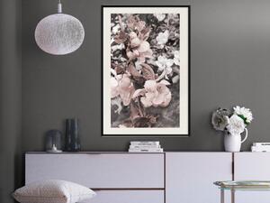 Plakát Rovnováha v přírodě - kompozice květin v jemných světlých barvách