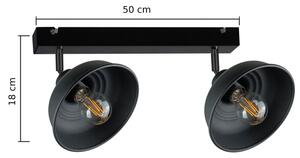 Bodové svítidlo FAUN 2xE27/60W/230V černá