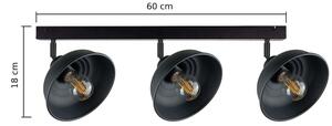 Bodové svítidlo FAUN 3xE27/60W/230V černá