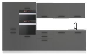 Kuchyňská linka elini Premium Full Version 300 cm šedý mat s pracovní deskou GRACE Výrobce