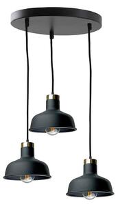 Lustr na lanku HEBE 3xE27/60W/230V černá