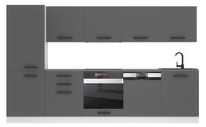 Kuchyňská linka Belini Premium Full Version 300 cm šedý mat s pracovní deskou ROSE Výrobce