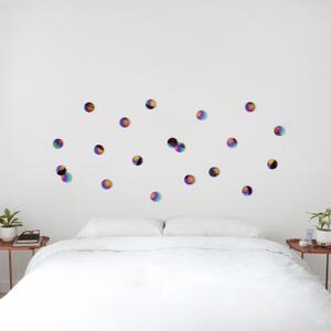 Dekorace na zeď Confetti Dots Rainbow set 10 ks Umbra