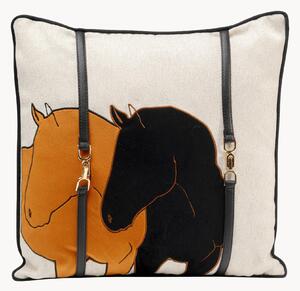 Sametový polštář Horse Date