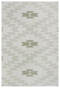 Mujkoberec Original Kusový koberec Mujkoberec Original Flatweave 104870 Cream/Green – na ven i na doma - 80x150 cm