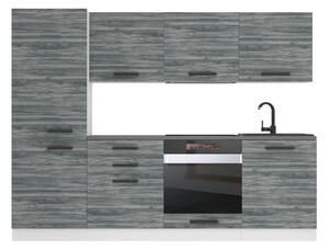 Kuchyňská linka Belini Premium Full Version 240 cm šedý antracit Glamour Wood s pracovní deskou SANDY Výrobce