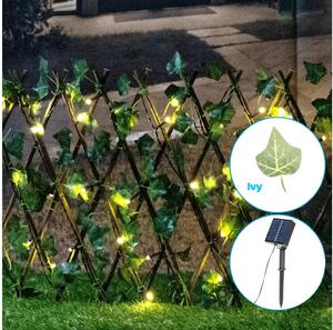 Aigostar - LED Solární dekorace 56xLED/2x0,4m IP65 teplá bílá ivy