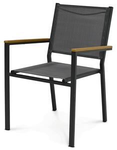 Zahradní židle šedá AZC-L1303 GREY