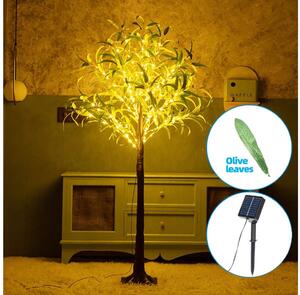 Aigostar - LED Solární dekorace 210xLED/3,5m IP65 teplá bílá olive