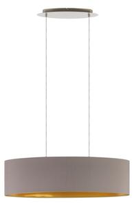 Eglo 55271 - Lustr na lanku MASERLO 2xE27/60W/230V hnědá