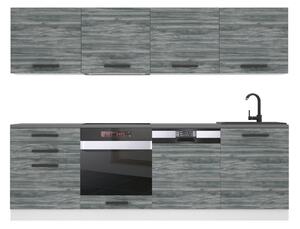 Kuchyňská linka Belini Premium Full Version 240 cm šedý antracit Glamour Wood s pracovní deskou ALICE Výrobce