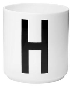 Porcelánový hrnek Letter H Design Letters