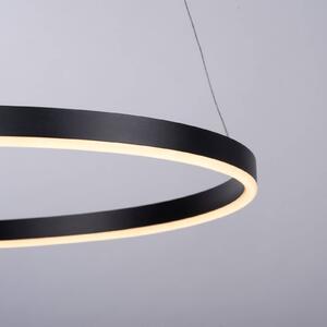 Závěsné svítidlo Ritus LED, Ø 58,5 cm, antracitová barva
