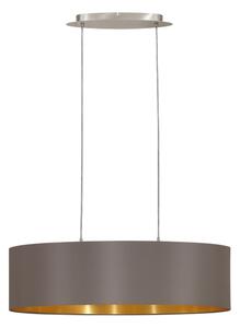 Eglo 55271 - Lustr na lanku MASERLO 2xE27/60W/230V hnědá