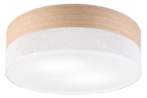 Stropní svítidlo SIRJA WOOD 2xE27/15W/230V pr. 45 cm bílá/dub