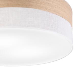 Stropní svítidlo SIRJA WOOD 2xE27/15W/230V pr. 45 cm bílá/dub