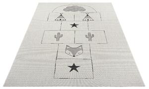 Hanse Home Collection koberce Dětský kusový koberec Flatweave Kids Rugs 104873 Cream/Black - 80x150 cm