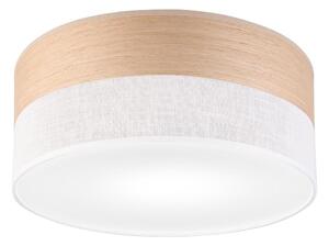 Stropní svítidlo SIRJA WOOD 1xE27/15W/230V pr. 35 cm bílá/dub