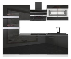 Kuchyňská linka Belini Premium Full Version 240 cm černý lesk s pracovní deskou TRACY Výrobce