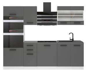 Kuchyňská linka Belini Premium Full Version 240 cm šedý mat s pracovní deskou TRACY Výrobce