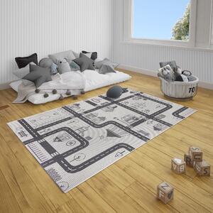 Hanse Home Collection koberce Dětský kusový koberec Flatweave Kids Rugs 104875 Cream/Black - 160x230 cm