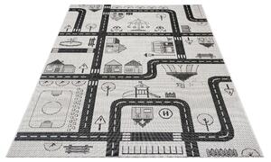 Hanse Home Collection koberce Dětský kusový koberec Flatweave Kids Rugs 104875 Cream/Black - 120x170 cm