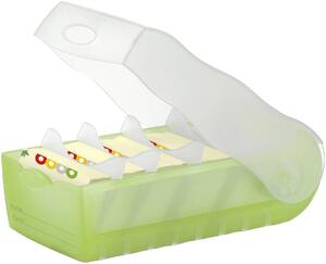 HAN CROCO 997-603 kartotéční krabice zelená, průsvitná max. počet karet: 900 karet DIN A7 na šířku vč. 100 linkovaných karet