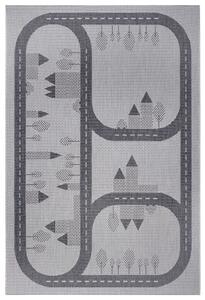 Dětský kusový koberec Flatweave Kids Rugs 104878 Grey-120x170