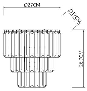 Nástěnné svítidlo MILANO 2xE14/40W/230V zlatá